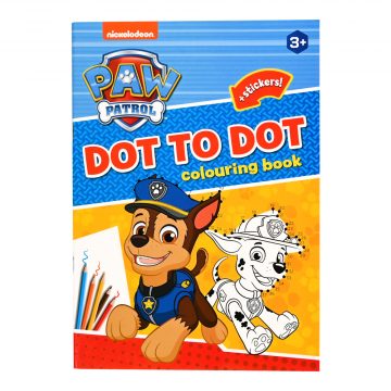 Cijfer naar cijfer kleurboek Paw Patrol